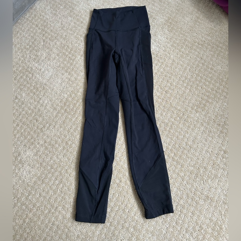 Lululemon leggings with mesh